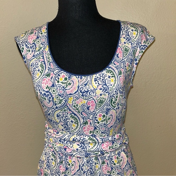 Boden Blue Pink Sundress Cap Sleeve Mini - Picture 2 of 10